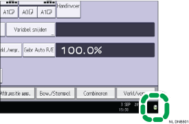 Afbeelding van bedieningspaneel