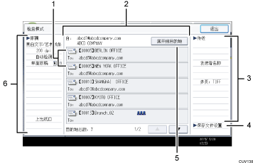 已编号的操作面板屏幕插图