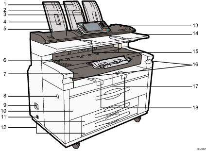 带有编号的主机插图