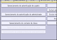 Ilustração da tela do painel de operação