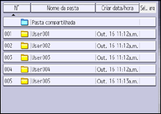 Ilustração da tela do painel de operação