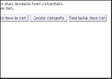 Ilustração da tela do painel de operação