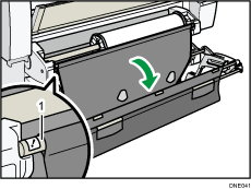 Ilustração do local de entrada de papel ilustração da legenda numerada