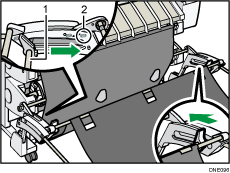 Ilustração com numeração da cesta de saída