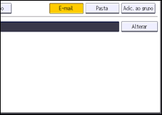 Ilustração da tela do painel de operação