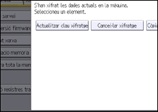 Il·lustració de pantalla del panell d'operacions