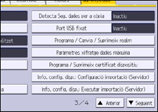 Il·lustració de pantalla del panell d'operacions