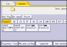 Il·lustració de pantalla del panell d'operacions