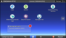 Il·lustració de pantalla del panell d'operacions
