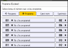 Il·lustració de pantalla del panell d'operacions
