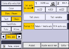 Il·lustració de pantalla del panell d'operacions