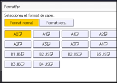 Il·lustració de pantalla del panell d'operacions