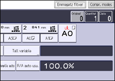 Il·lustració de pantalla del panell d'operacions