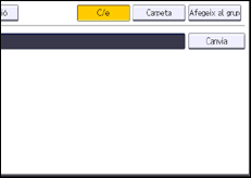 Il·lustració de pantalla del panell d'operacions