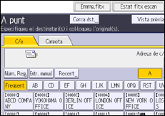 Il·lustració de pantalla del panell d'operacions