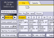 Il·lustració de pantalla del panell d'operacions