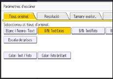 Il·lustració de pantalla del panell d'operacions