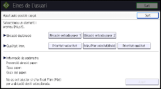 Il·lustració de pantalla del panell d'operacions