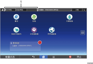 已编号的操作面板屏幕插图