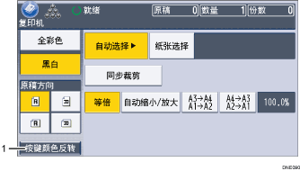 已编号的操作面板屏幕插图