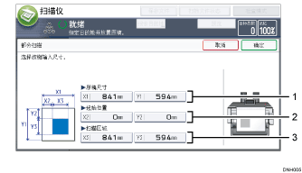 已编号的操作面板屏幕插图