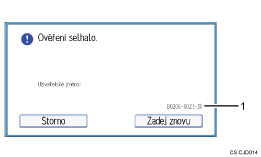 Číslovaná ilustrace ovládacího panelu zařízení