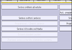 Ilustrace displeje ovládacího panelu