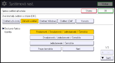Ilustrace displeje ovládacího panelu