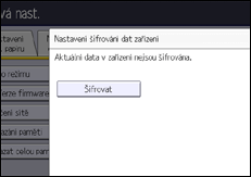 Ilustrace displeje ovládacího panelu