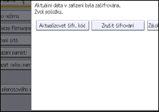Ilustrace displeje ovládacího panelu