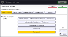 Ilustrace displeje ovládacího panelu