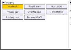 Ilustrace displeje ovládacího panelu