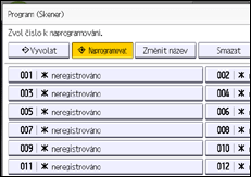 Ilustrace displeje ovládacího panelu