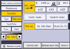 Ilustrace ovládacího panelu