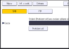 Ilustrace displeje ovládacího panelu