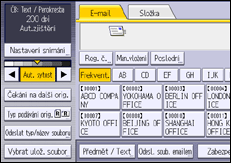 Ilustrace displeje ovládacího panelu