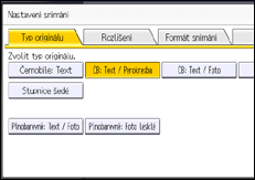 Ilustrace displeje ovládacího panelu