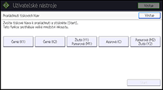 Ilustrace displeje ovládacího panelu