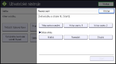 Ilustrace displeje ovládacího panelu