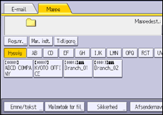 Illustration af displayet på betjeningspanelet