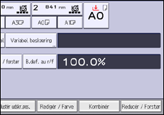 Operation panel screen illustration