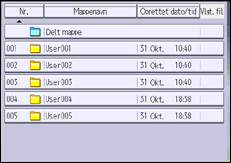 Illustration af displayet på betjeningspanelet