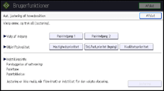 Illustration af displayet på betjeningspanelet