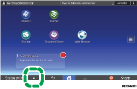 Abbildung Bedienfeld-Display