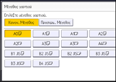 Εικόνα οθόνης πίνακα χειρισμού