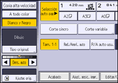 Ilustración de la pantalla panel de mandos