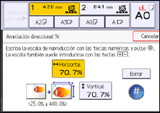 Ilustración de la pantalla panel de mandos