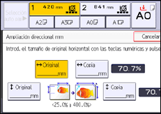 Ilustración de la pantalla panel de mandos