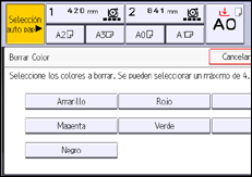Ilustración de la pantalla panel de mandos