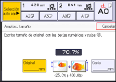Ilustración de la pantalla panel de mandos